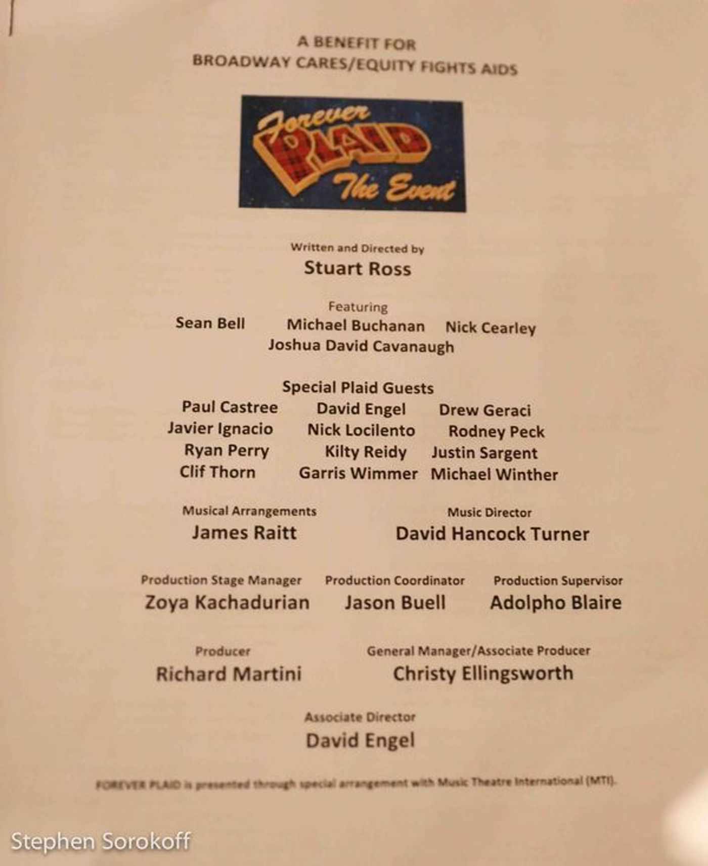 Photo Coverage: FOREVER PLAID The Event- A Benefit For Broadway Cares/Equity Fights Aids at The Laurie Beechman Theatre  Image