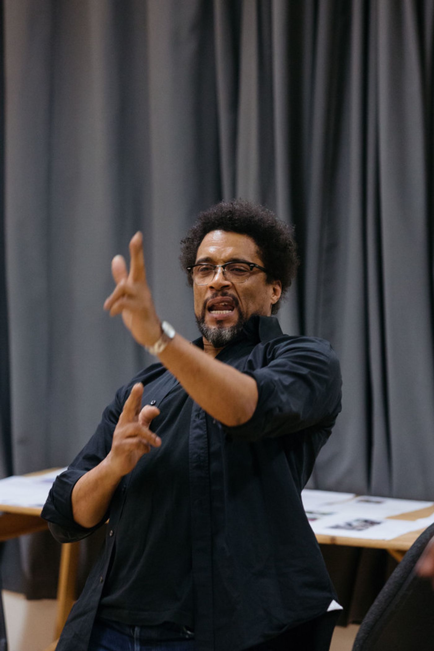 Photo Flash: In Rehearsal with the National's NINE NIGHT  Image