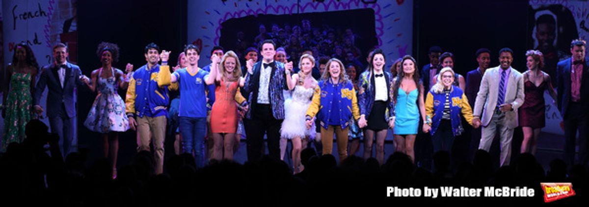 Cheech Manohar, Kyle Selig, Kate Rockwell, Grey Henson, Taylor Louderman, Erika Henningsen, Barrett Wilbert Weed, Ashley Park, Kerry Butler, Rick Younger and cast at 