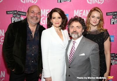 Casey Nicholaw, Tina Fey, Jeff Richmond and Nell Benjamin Photo