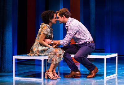 Lauren Ridloff and Joshua Jackson  Photo