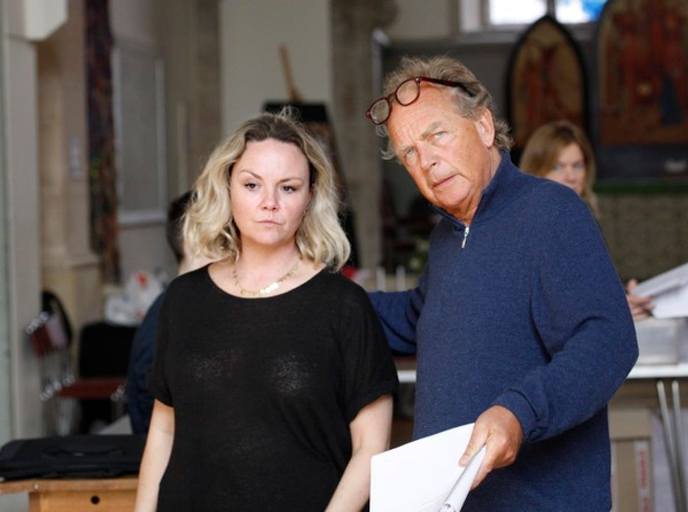 Photo Flash: In Rehearsal for MONOGAMY Starring Janie Dee and Charlie Brooks  Image