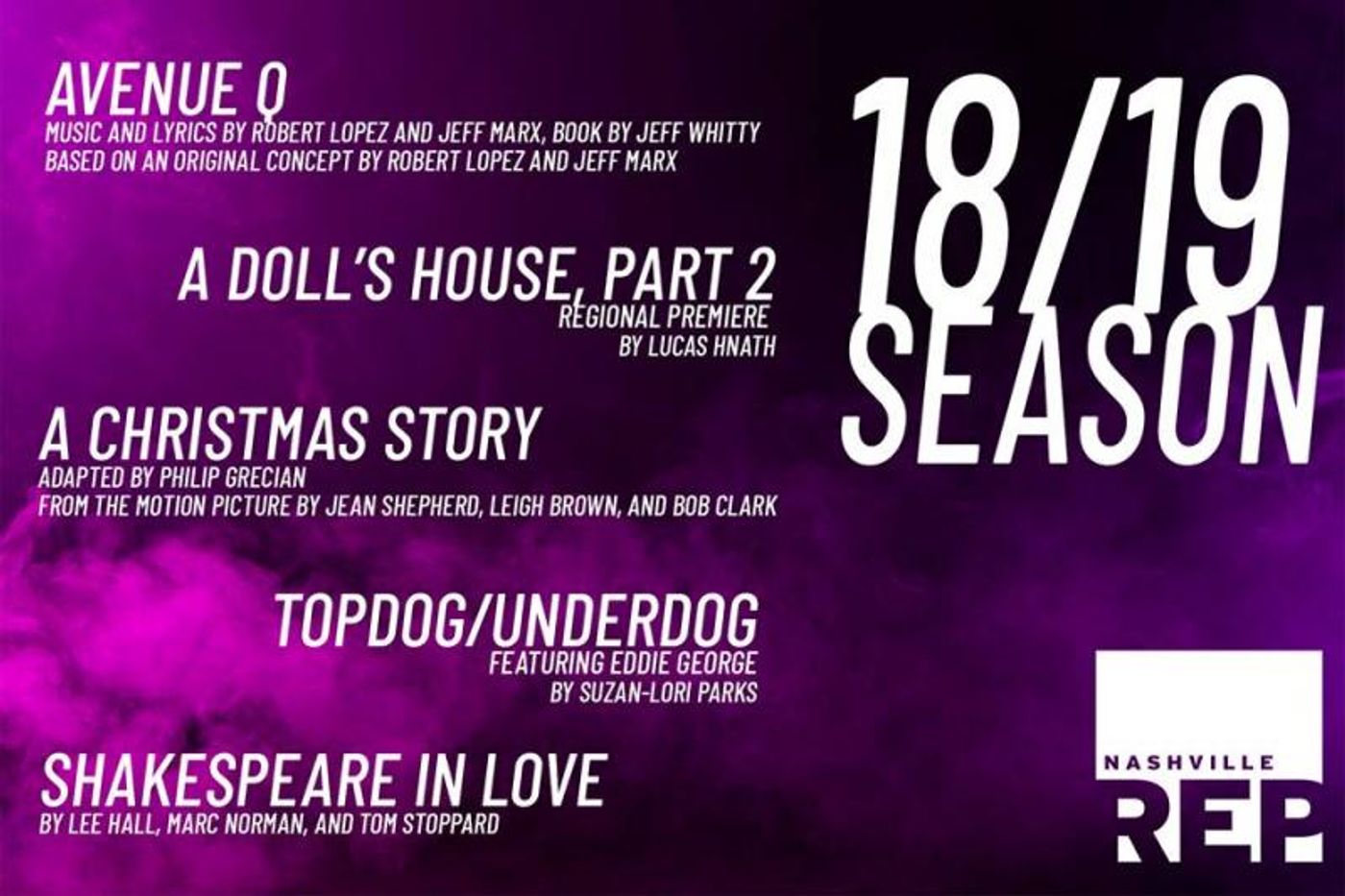 AVENUE Q To Kick Off Nashville Repertory Theatre's 2018-19 Season  Image