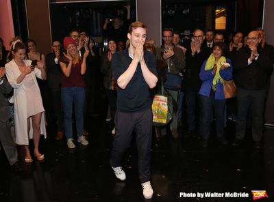 Brendon Stimson with the cast  Photo