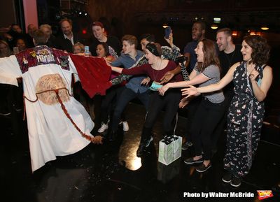Brendon Stimson and Tina Fey with cast  Photo