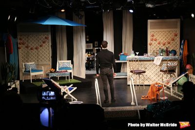 Michael Urie takes a final look before filming begins Photo