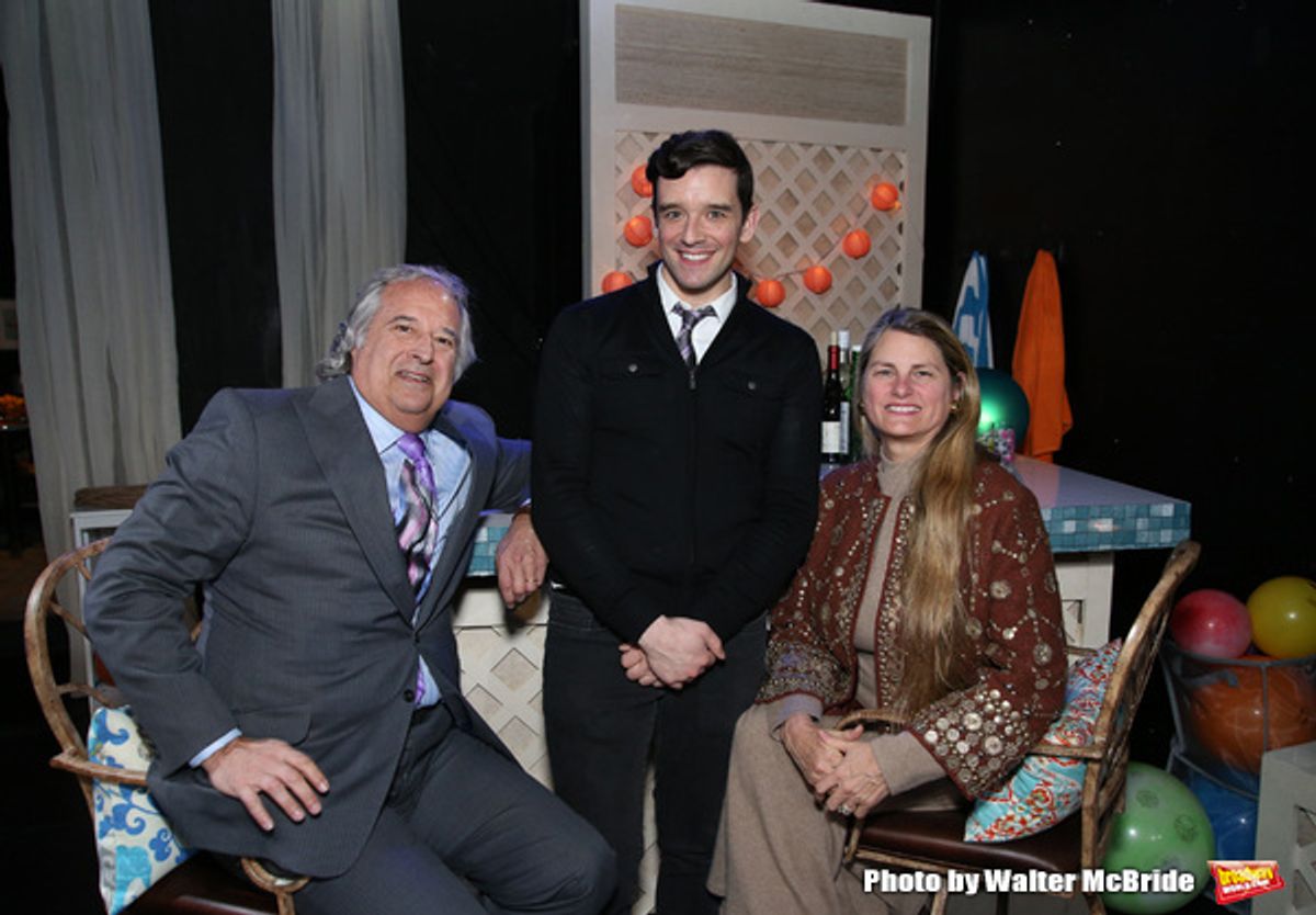 Stewart F. Lane, Michael Urie and Bonnie Comley at 