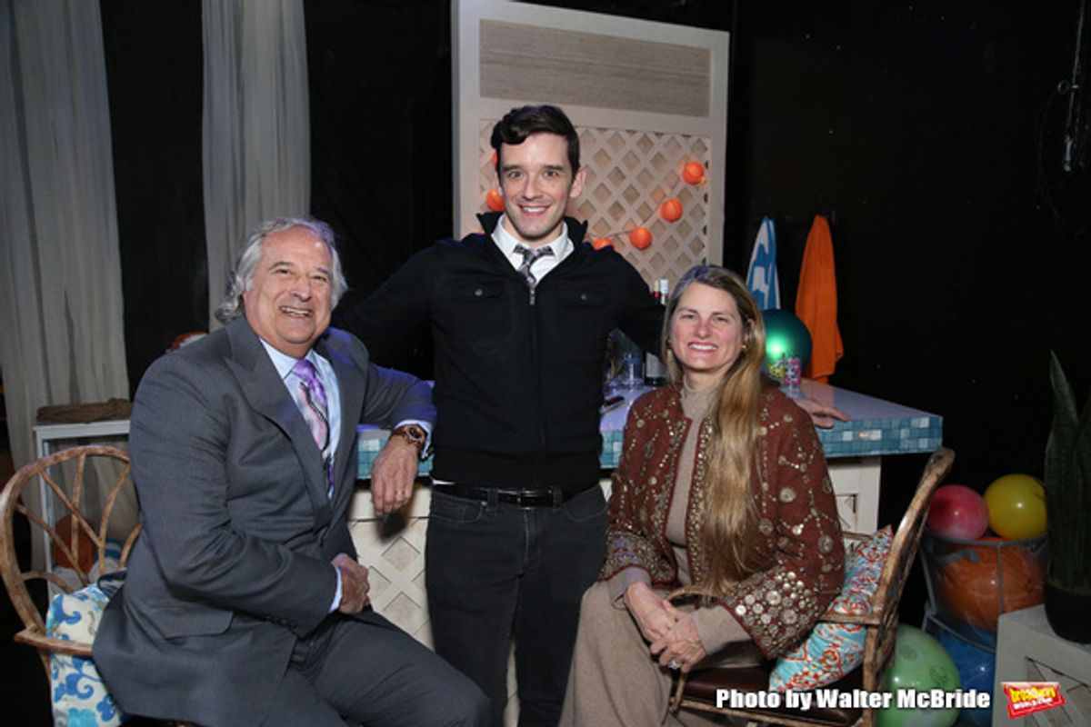Stewart F. Lane, Michael Urie and Bonnie Comley at 