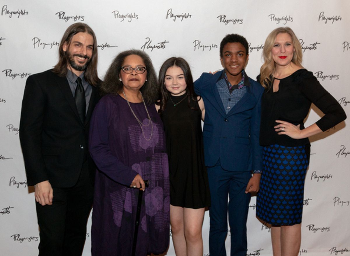 Lucas Papaelias, Lynda Gravatt, Ella Kennedy Davis, Ian Saint-Germain and Cassie Beck at 