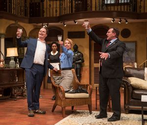 Rainn Wilson, ensemble member Celeste M. Cooper, Audrey Francis and Michael Accardo  Photo