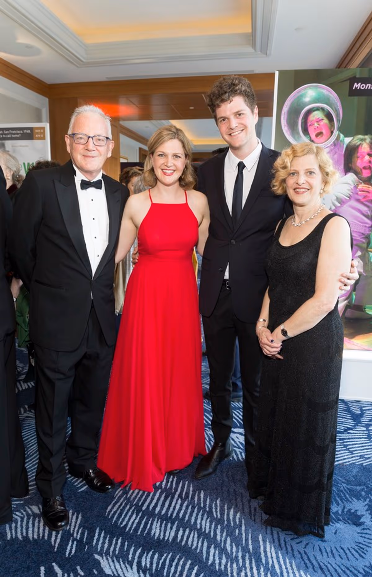 Anthony Giles, Alexandra Perloff-Giles, Nick Perloff-Giles and Carey Perloff at 