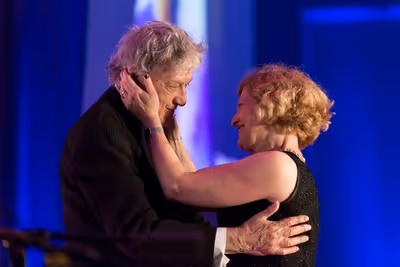 Tom Stoppard and Carey Perloff Photo