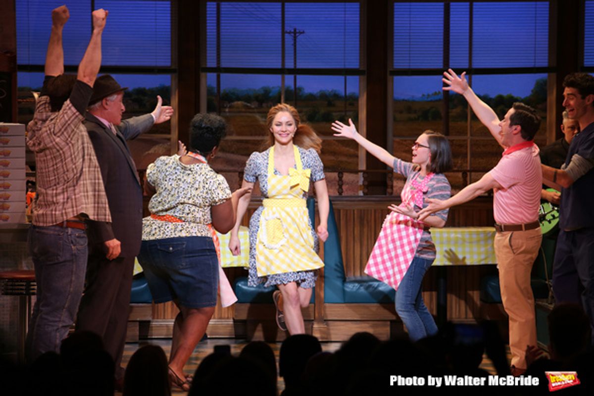 Katharine McPhee with cast at 