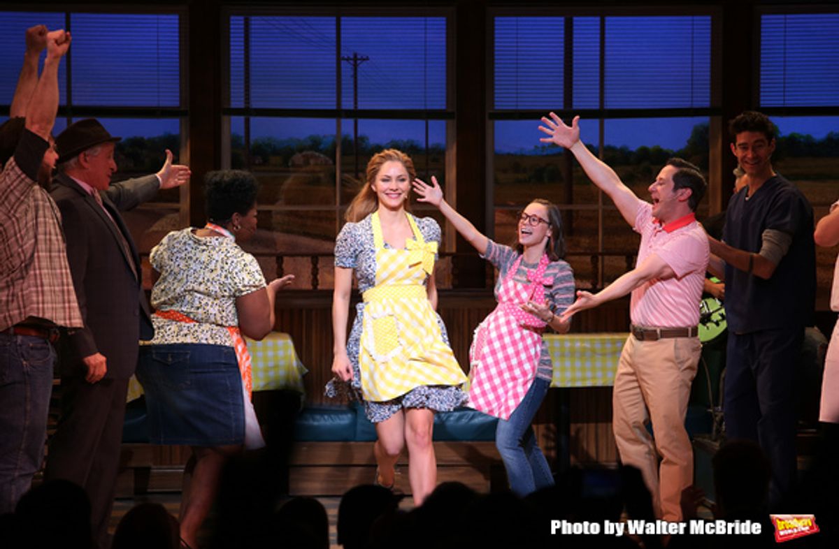 Katharine McPhee with cast at 