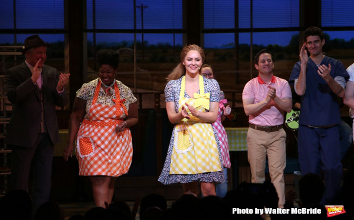 Katharine McPhee with cast at 