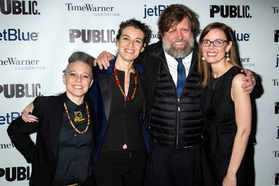 Erin McKeown, Quiara Alegria Hudes, Oskar Eustis, Lear deBessonet Photo
