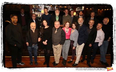 Denzel Washington with the Broadway cast of "The Iceman Cometh"  Press Photocall at D Photo