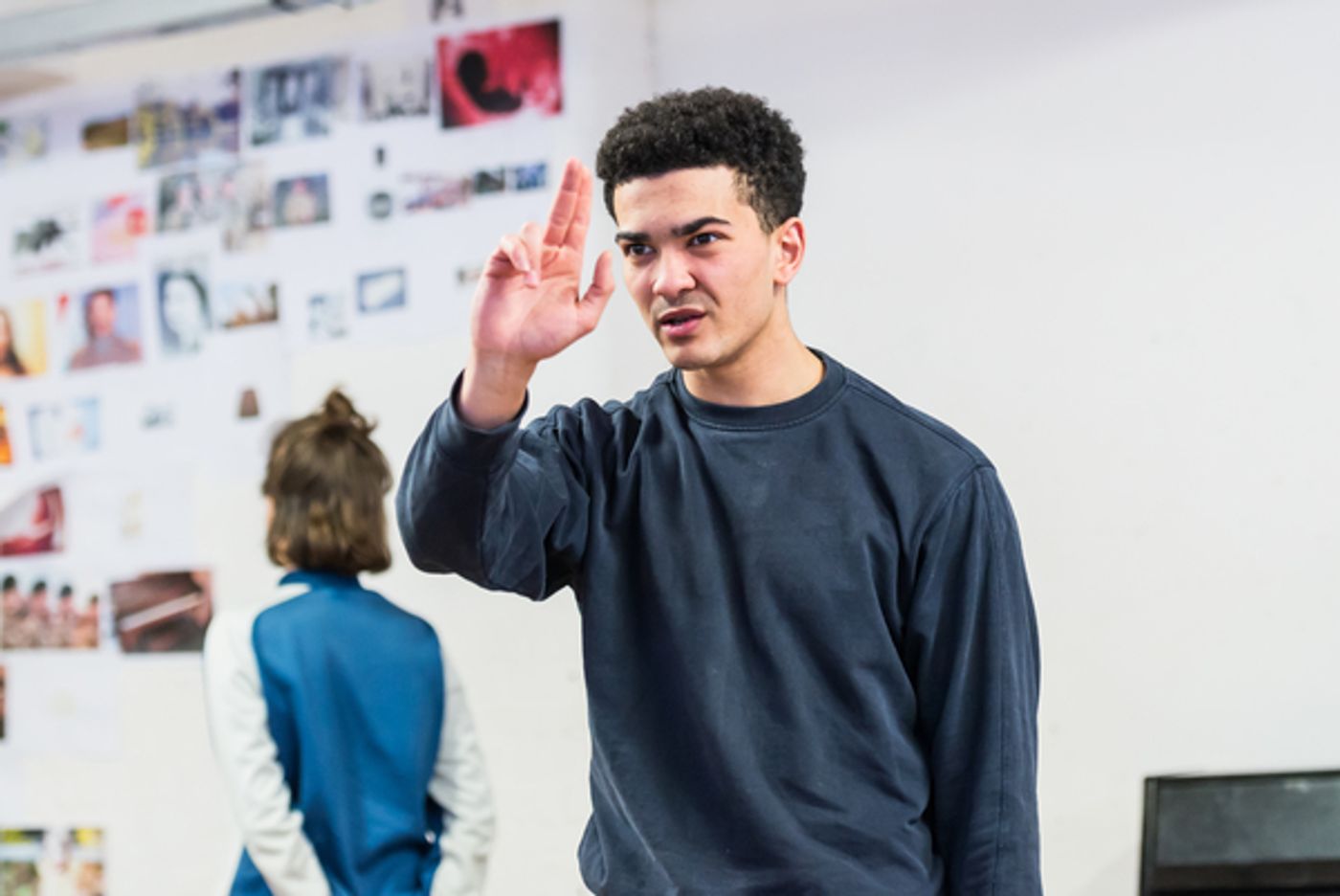 Photo Flash: In Rehearsal with NOT TALKING at the Arcola Theatre  Image