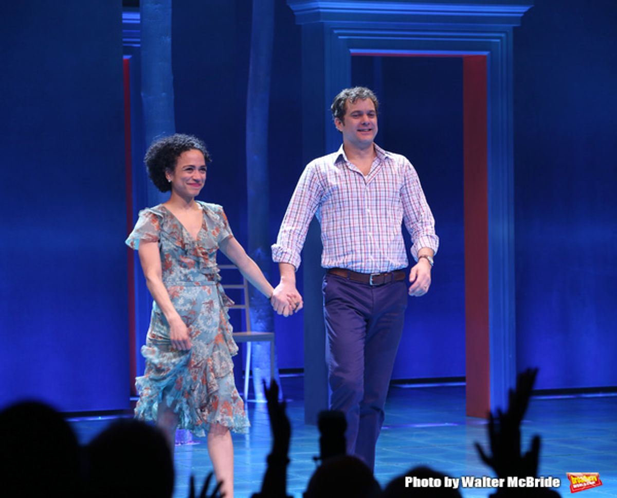 Lauren Ridloff and Joshua Jackson at 