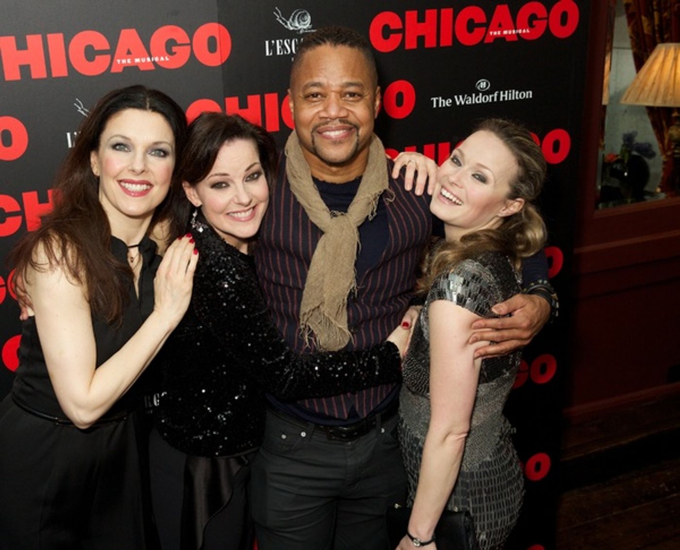 Photo Flash: Cuba Gooding Jr., Ruthie Henshall, and the Cast of CHICAGO Celebrate Opening Night  Image