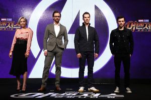 Pom Klementieff; Tom Hiddleston; Benedict Cumberbatch; Tom Holland Photo