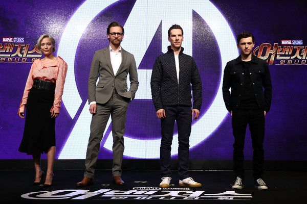 Pom Klementieff; Tom Hiddleston; Benedict Cumberbatch; Tom Holland Photo