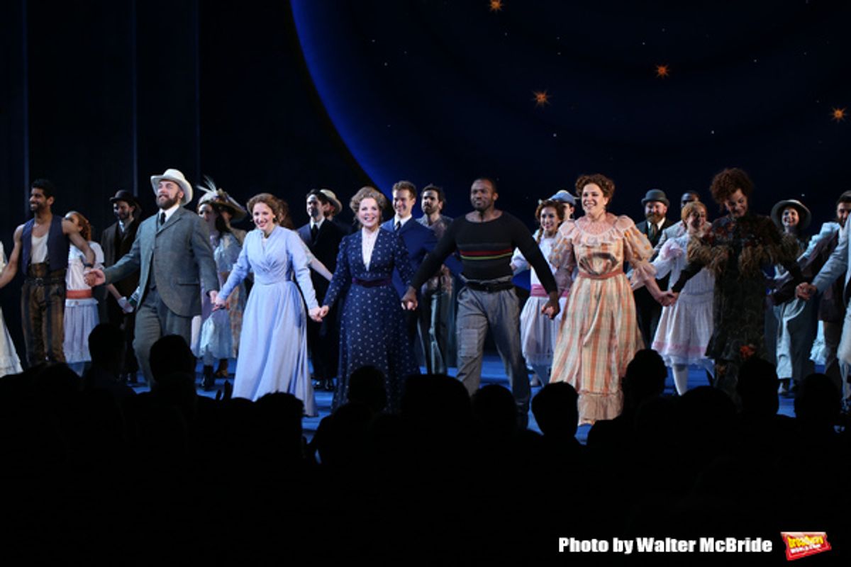 Amar Ramasar,  Alexander Gemignani, Jessie Mueller, Renee Fleming, Joshua Henry, Lindsay Mendez and Margaret Colin  at 
