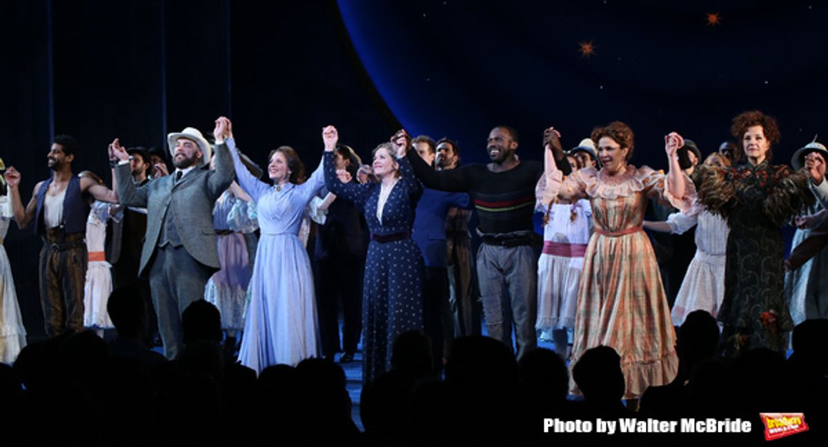 Amar Ramasar,  Alexander Gemignani, Jessie Mueller, Renee Fleming, Joshua Henry, Lindsay Mendez and Margaret Colin  at 