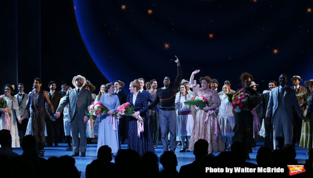 Brittany Pollack, Amar Ramasar,  Alexander Gemignani, Jessie Mueller, Renee Fleming, Joshua Henry, Lindsay Mendez, Margaret Colin and John Douglas Thompson at 