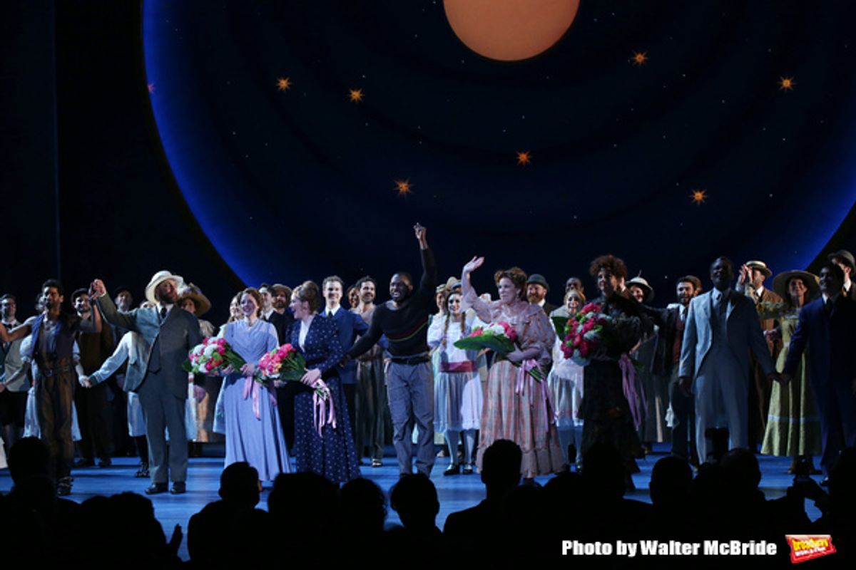 Amar Ramasar, Alexander Gemignani, Jessie Mueller, Renee Fleming, Joshua Henry, Lindsay Mendez, Margaret Colin and John Douglas Thompson at 