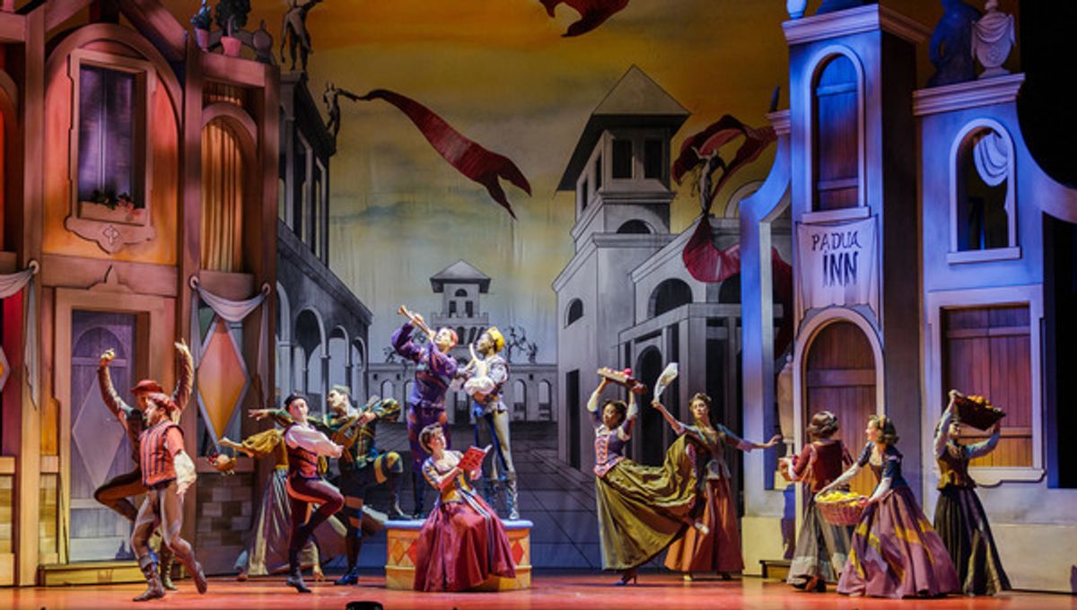The company of Kiss Me, Kate at The 5th Avenue Theatre at 