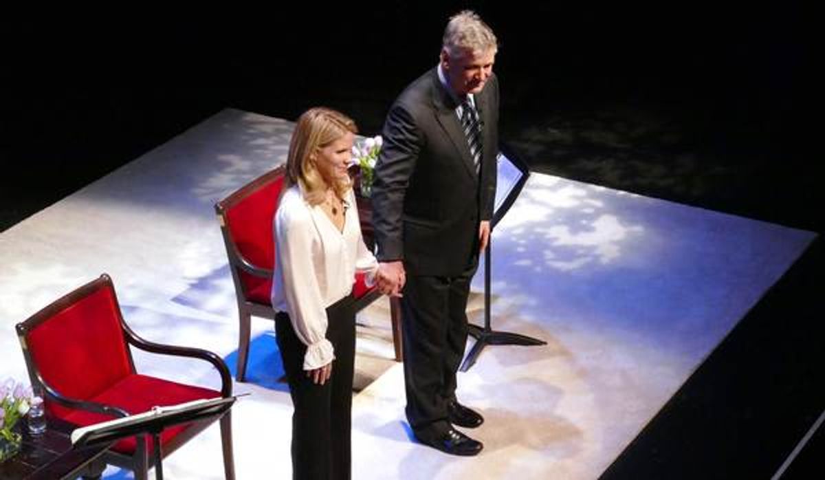 Kelli O'Hara and Alec Baldwin at 