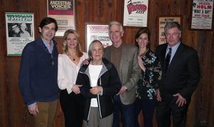Greg Naughton and wife Kelli O'Hara, Molly Gurney, James Naughton and Sara Naughton,  Photo