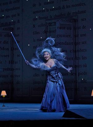 Kathleen Kim as the Fairy Godmother in Massenet's Cendrillon. Photo: Ken Howard / Met Opera
@ BroadwayWorld Kathleen Kim as the Fairy Godmother in Massenet's Cendrillon. Photo: Ken Howard / Met Photo