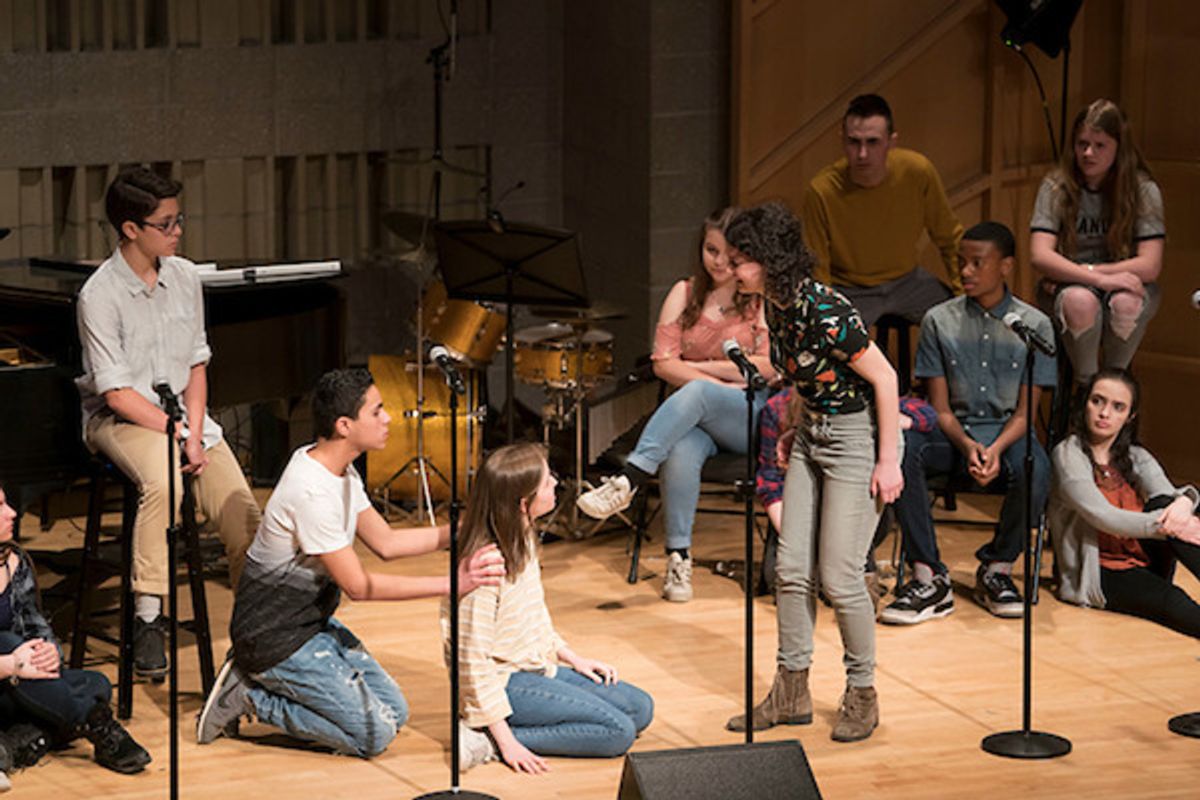 Students from the Rosetta LeNoire Musical Theatre Academy at 