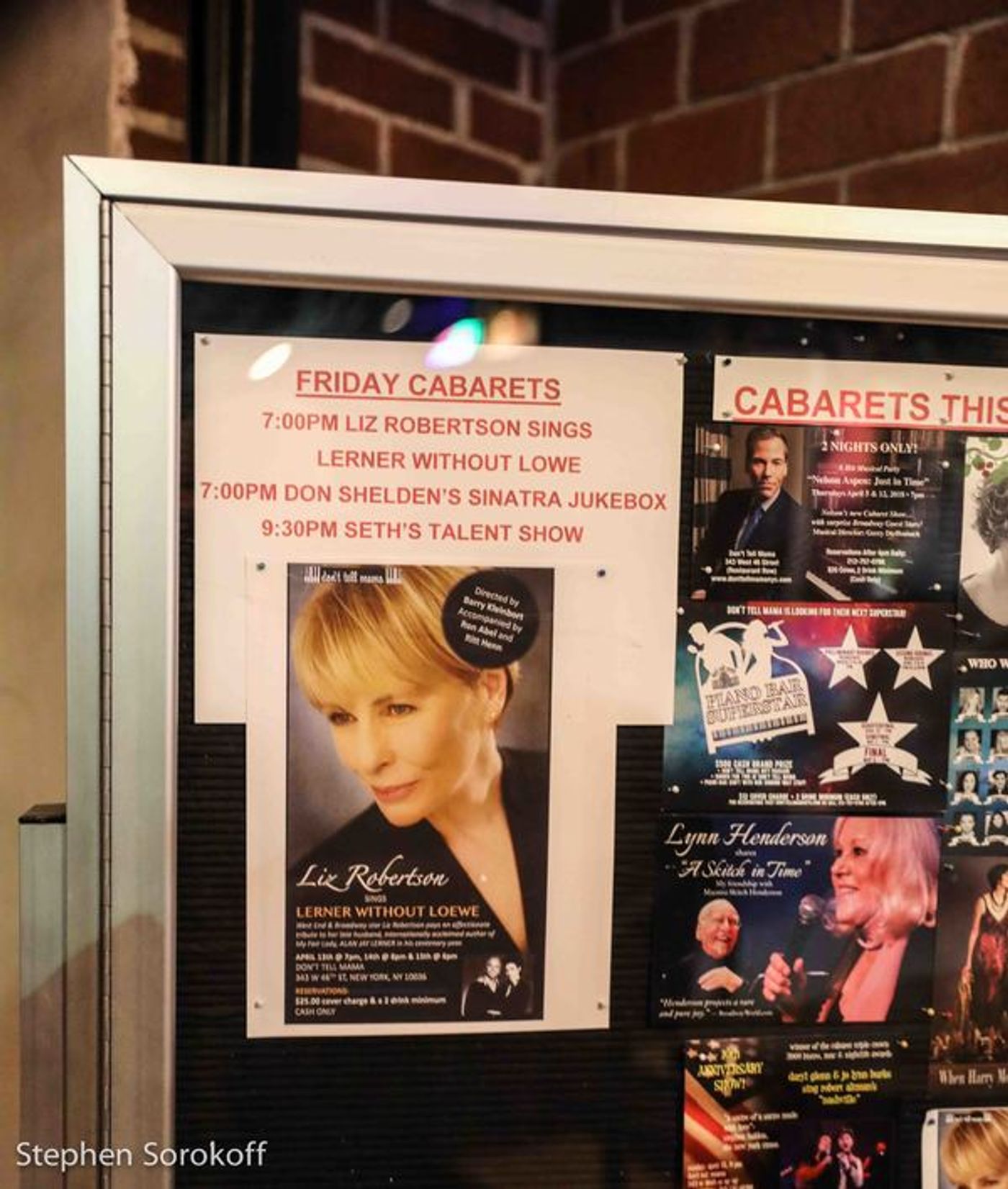 Photo Coverage: Liz Robertson Sings 'Lerner Without Loewe' at Don't Tell Mama  Image