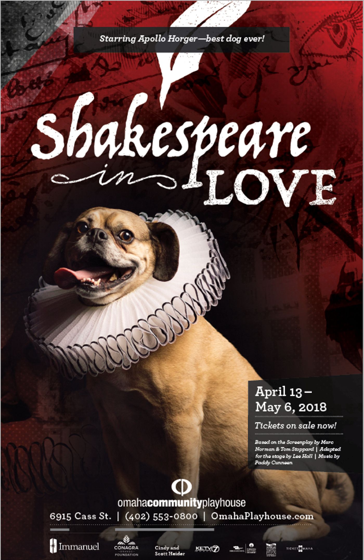 Review: SHAKESPEARE IN LOVE at Omaha Community Playhouse: 'Where's the Dog?'  Image