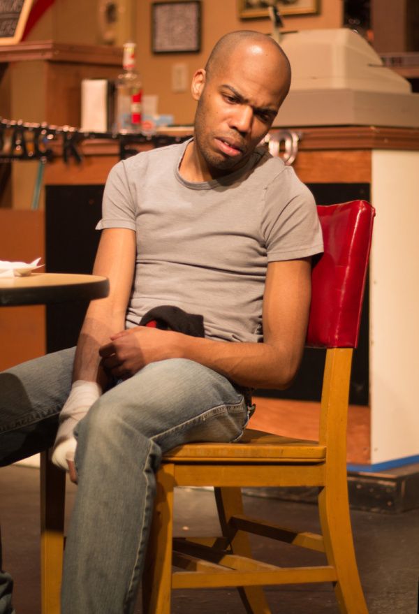 Evan Lovelace (Franco) in SUPERIOR DONUTS at Olathe Civic Theatre Association. Photo  Photo