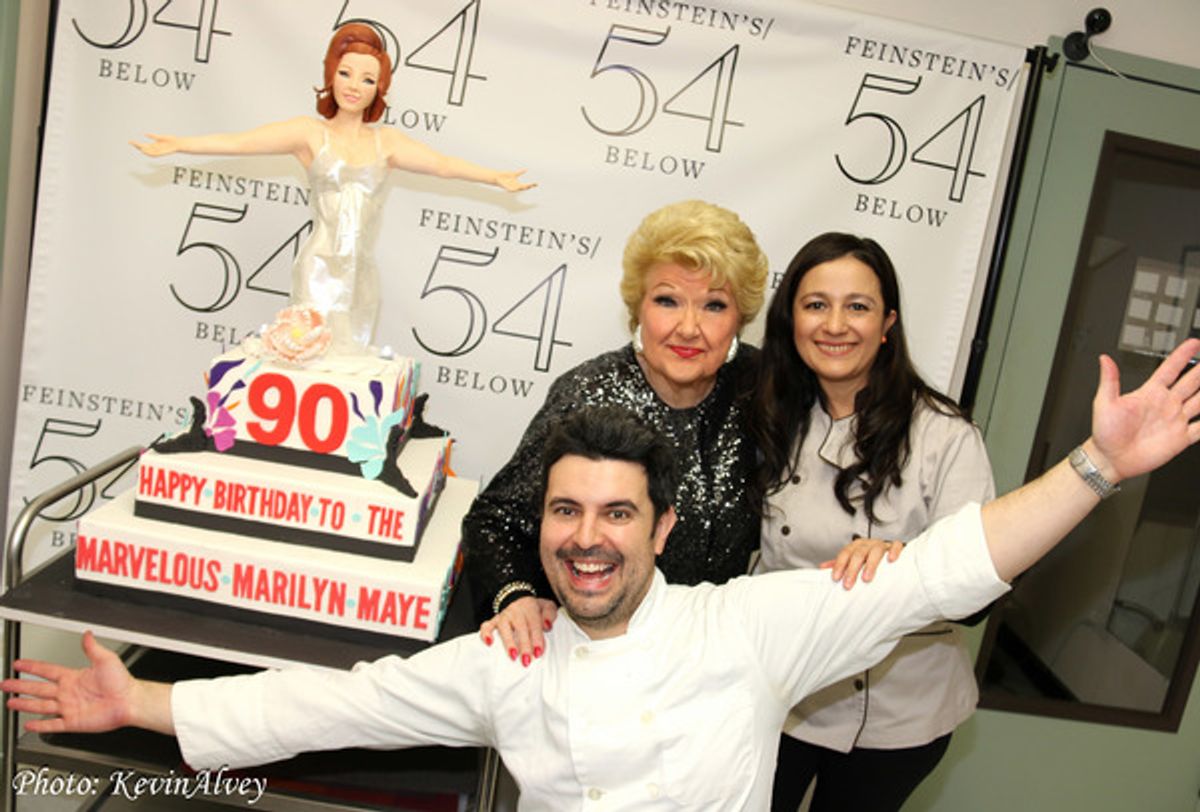 Marilyn Maye, Chef Ana Rijo, Chef Rodolfo Goncalves (Sweet Corner Bakeshop) at 
