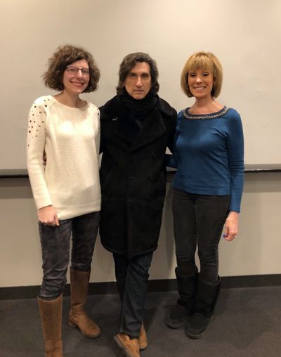 Hershey Felder with Roz Varon, ABC 7 Chicago Traffic/Transportation Anchor, and her d Photo