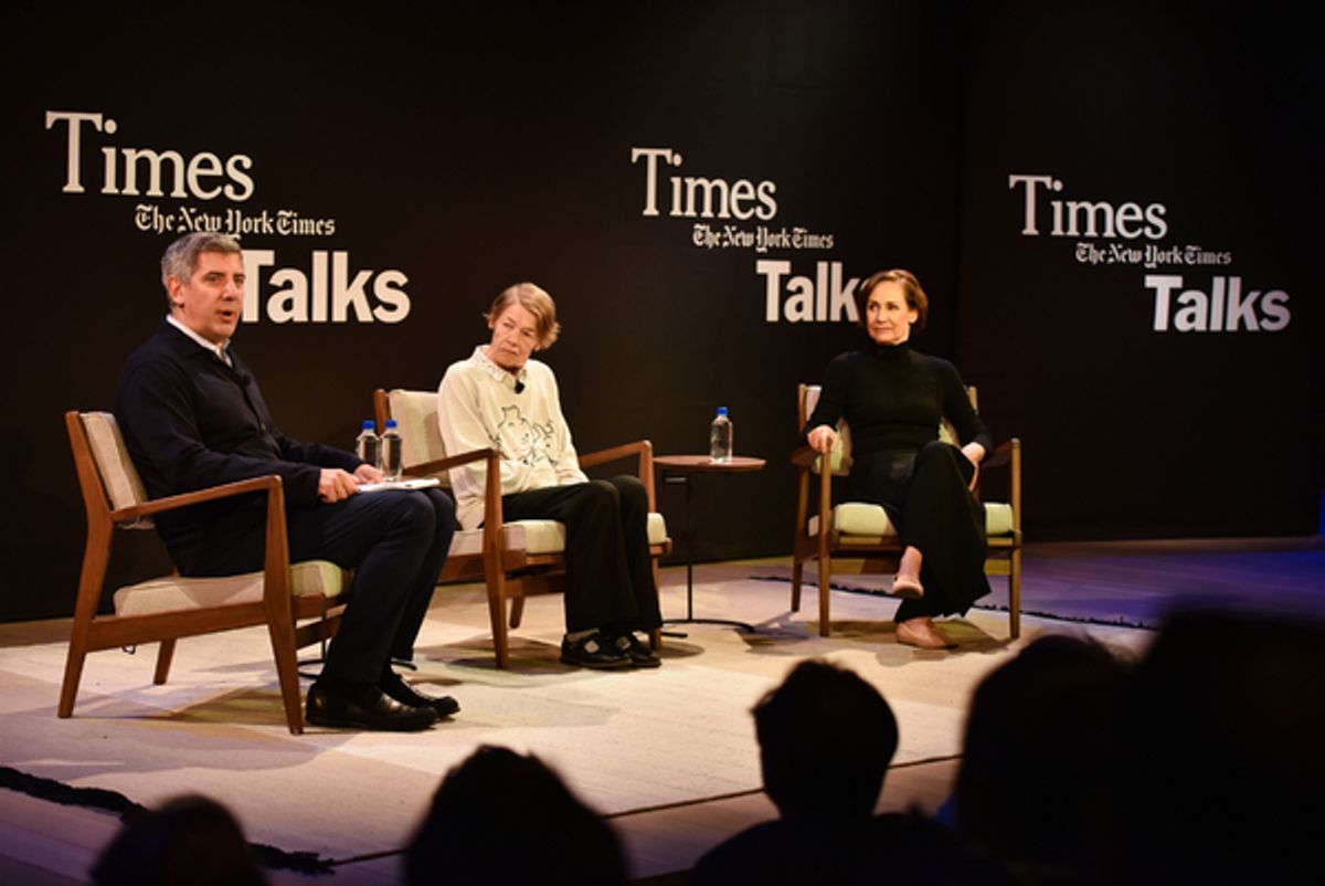 Philip Galanes, Glenda Jackson, Laurie Metcalf at 