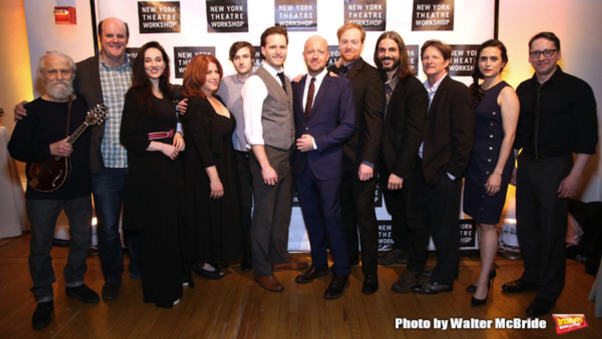 John Tiffany with the cast of 'Once'  at 