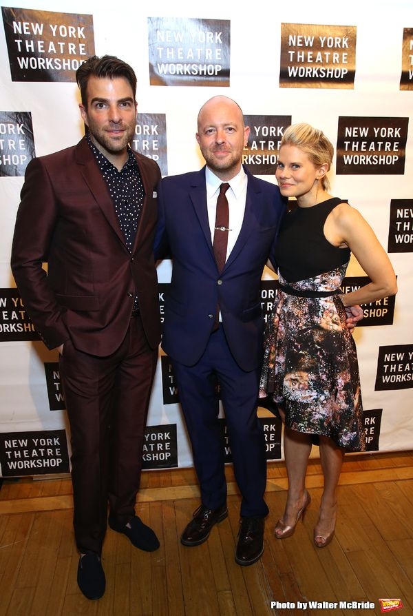 Zachary Quinto, John Tiffany and Celia Keenan-Bolger  Photo