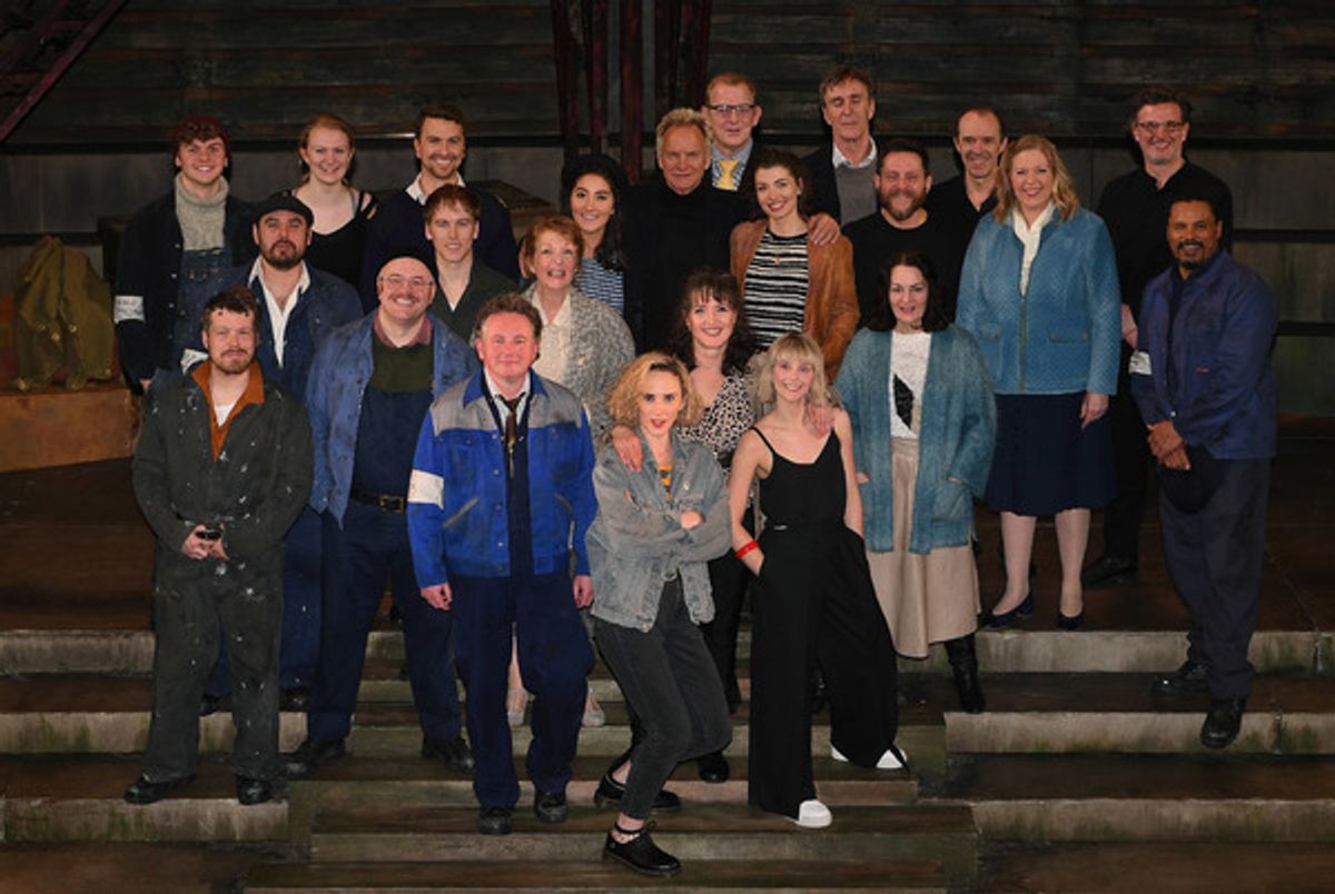 Sting and the cast at 