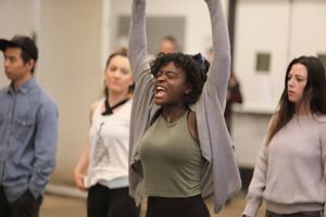 Celia Gooding (Frankie) and members of the Ensemble @ BroadwayWorld Celia Gooding (Frankie) and members of the Ensemble Photo