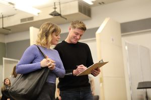 Elizabeth Stanley (Mary Jane) and Sean Allan Krill (Steve) @ BroadwayWorld Elizabeth Stanley (Mary Jane) and Sean Allan Krill (Steve) Photo