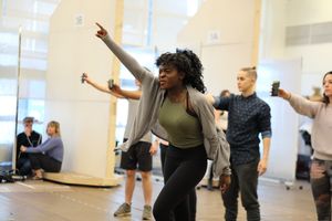 Celia Gooding (Frankie) and members of the Ensemble @ BroadwayWorld Celia Gooding (Frankie) and members of the Ensemble Photo