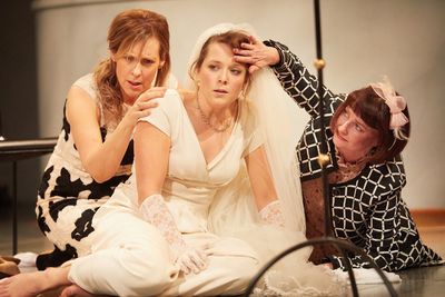 Mel Giedroyc (Beatrice), Kate Lamb (Hero) & Katherine Toy (Ursula) Photo