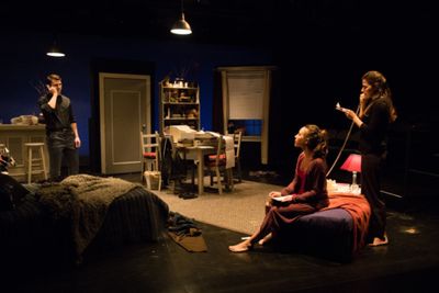 Sam Johnson, Maria Argentina Souza and Titania Galliher in DOES THIS WOMAN HAVE A NAM Photo