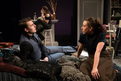 Sam Johnson, Titania Galliher and Maria Argentina Souza in DOES THIS WOMAN HAVE A NAM Photo